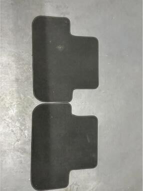 OEM Audi Rear Floor Mats Black Carpet Set Genuine Factory A4 A5 A6 Q5